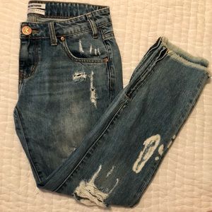 ONE X ONE TEASPOON freebirds distressed jean sz 27